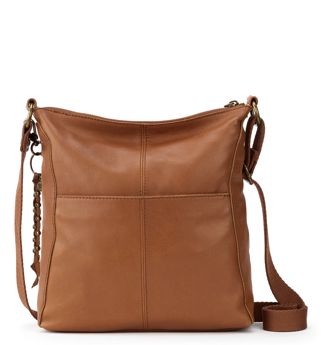 The Sak Lucia Leather Crossbody Tobacco Floral Embossed One Size U1