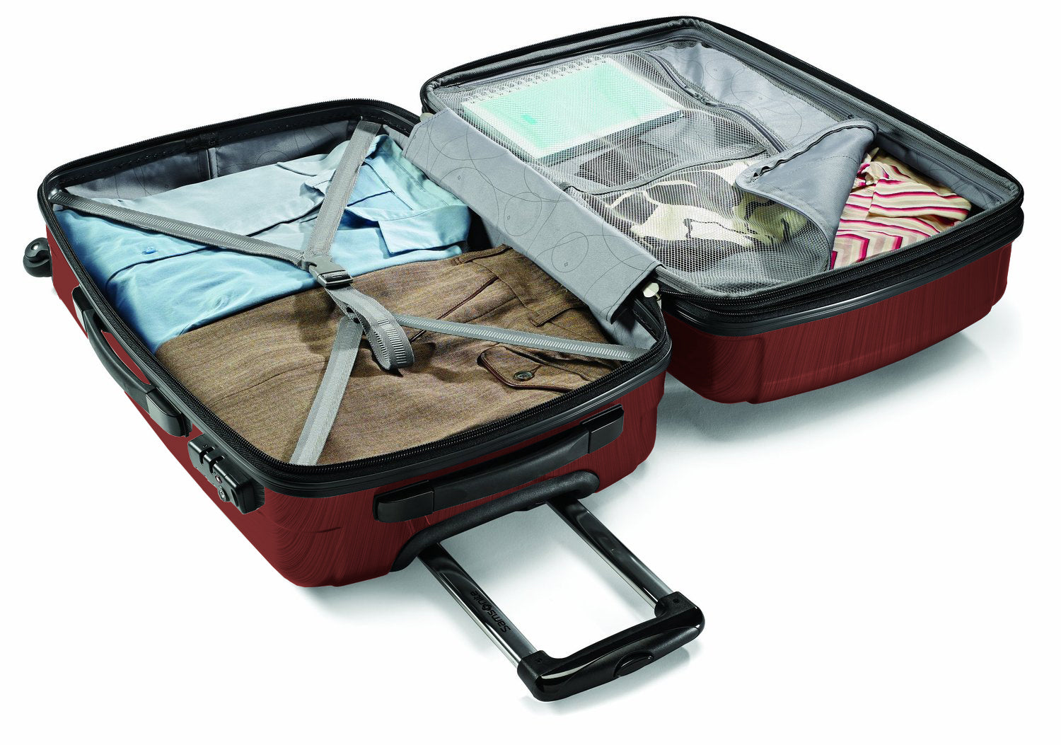 Samsonite Winfield 2 Hardside Luggage with 360 Spinner Wheels, TSA Lock, Airline Approved ( Burgundy , Checked-Large 28-Inch ) Burgundy Checked Large 28 Inch U21