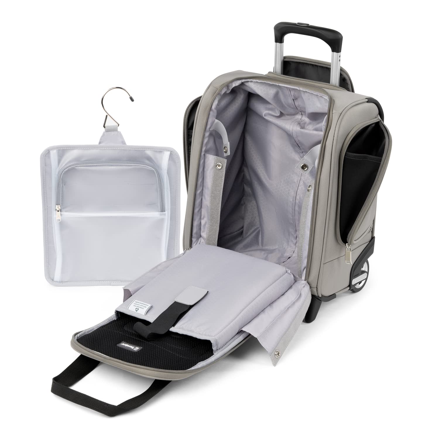 Travelpro Luggage Maxlite 5 Softside Lightweight Rolling Underseat Compact Carry on Upright 2 Wheel Bag, Men and Women ( Champagne , 15-Inch ) Champagne 15 Inch U2
