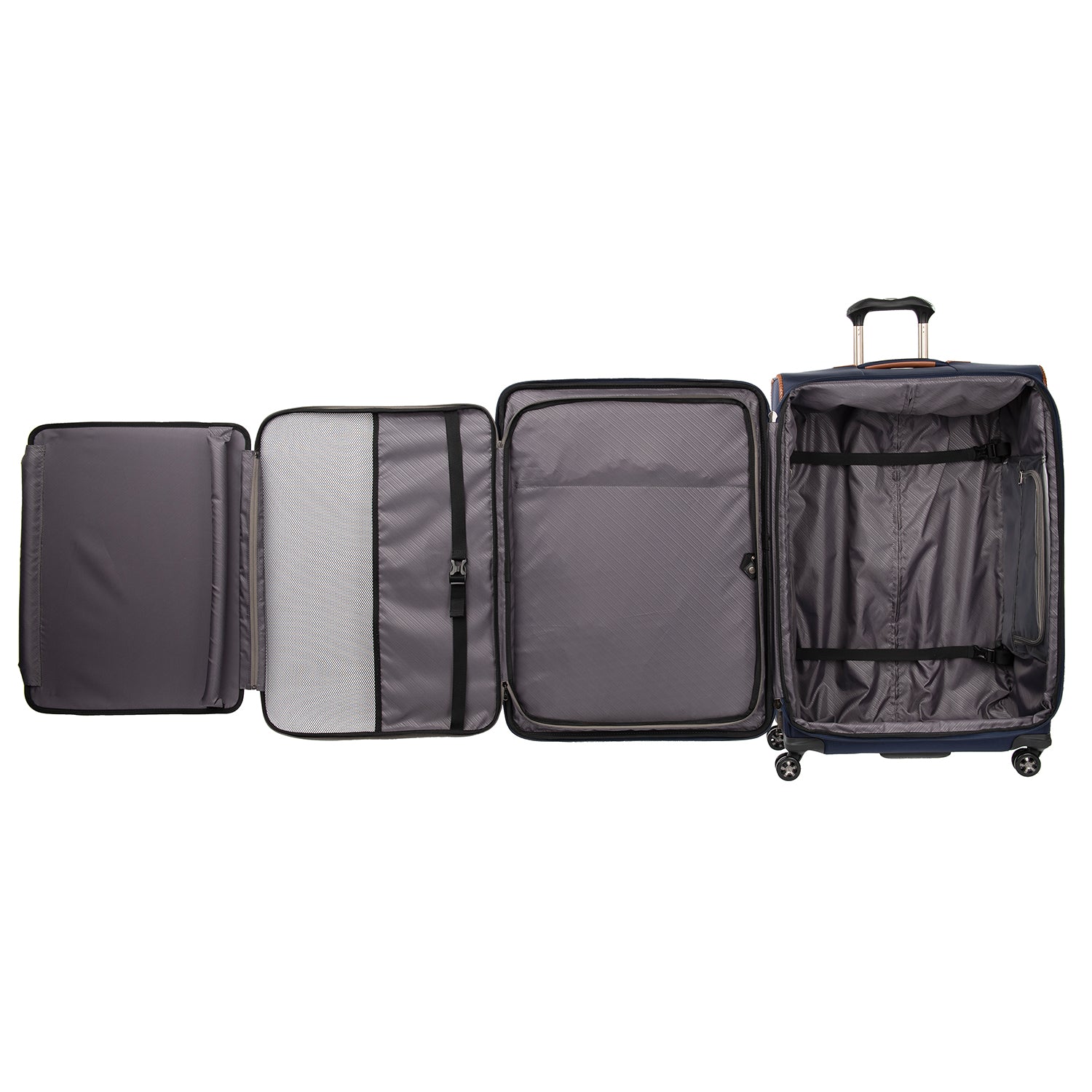 Travelpro Crew Versapack Softside Expandable Spinner Wheel Luggage ( Patriot Blue , Checked-Large 29-Inch ) Patriot Blue Checked Large 29 Inch U4