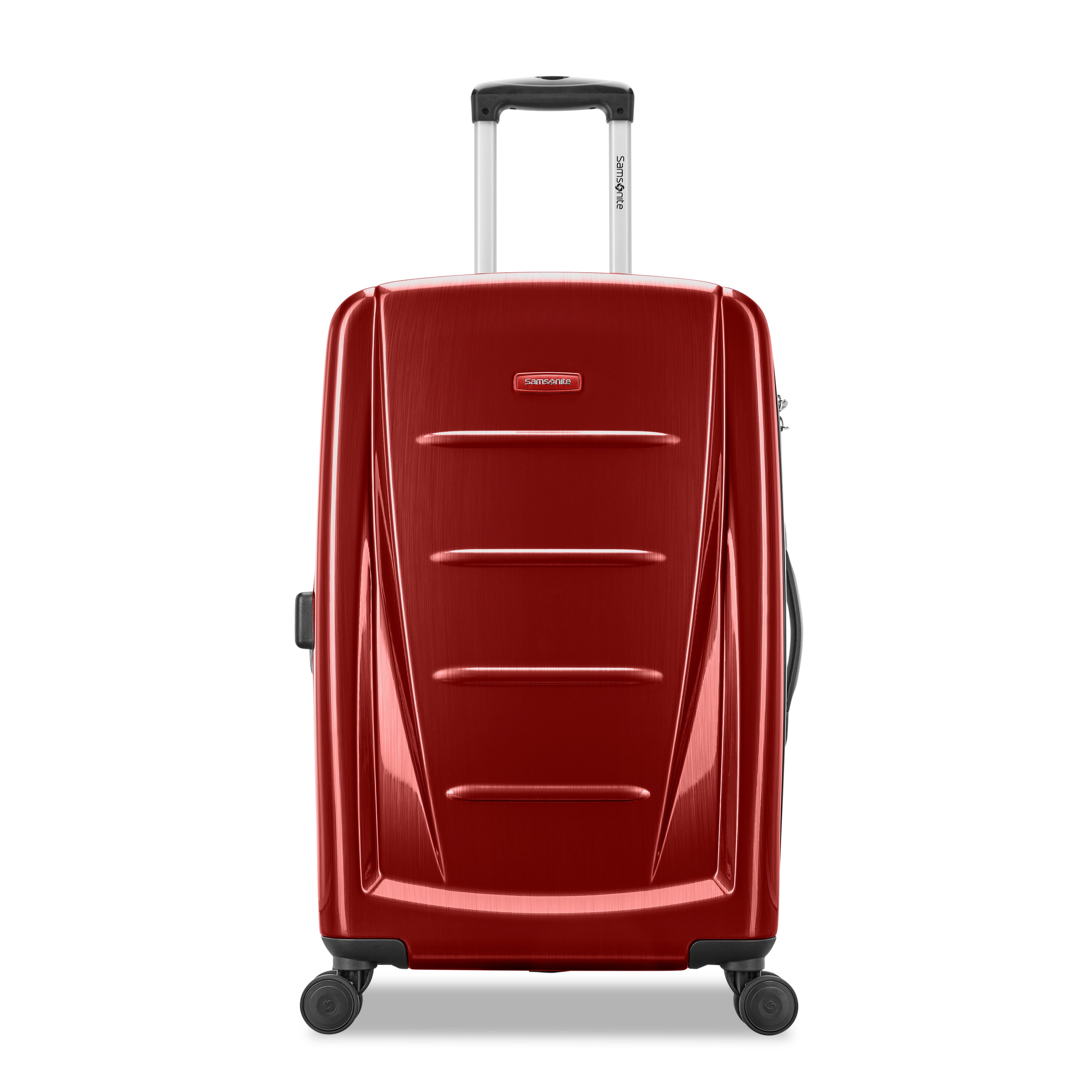 Samsonite Winfield 2 Checked-Medium 24-Inch Hardside Expandable Luggage with Spinner Wheels ( Burgundy , Checked-Medium 24-Inch ) Burgundy Checked Medium 24 Inch U18