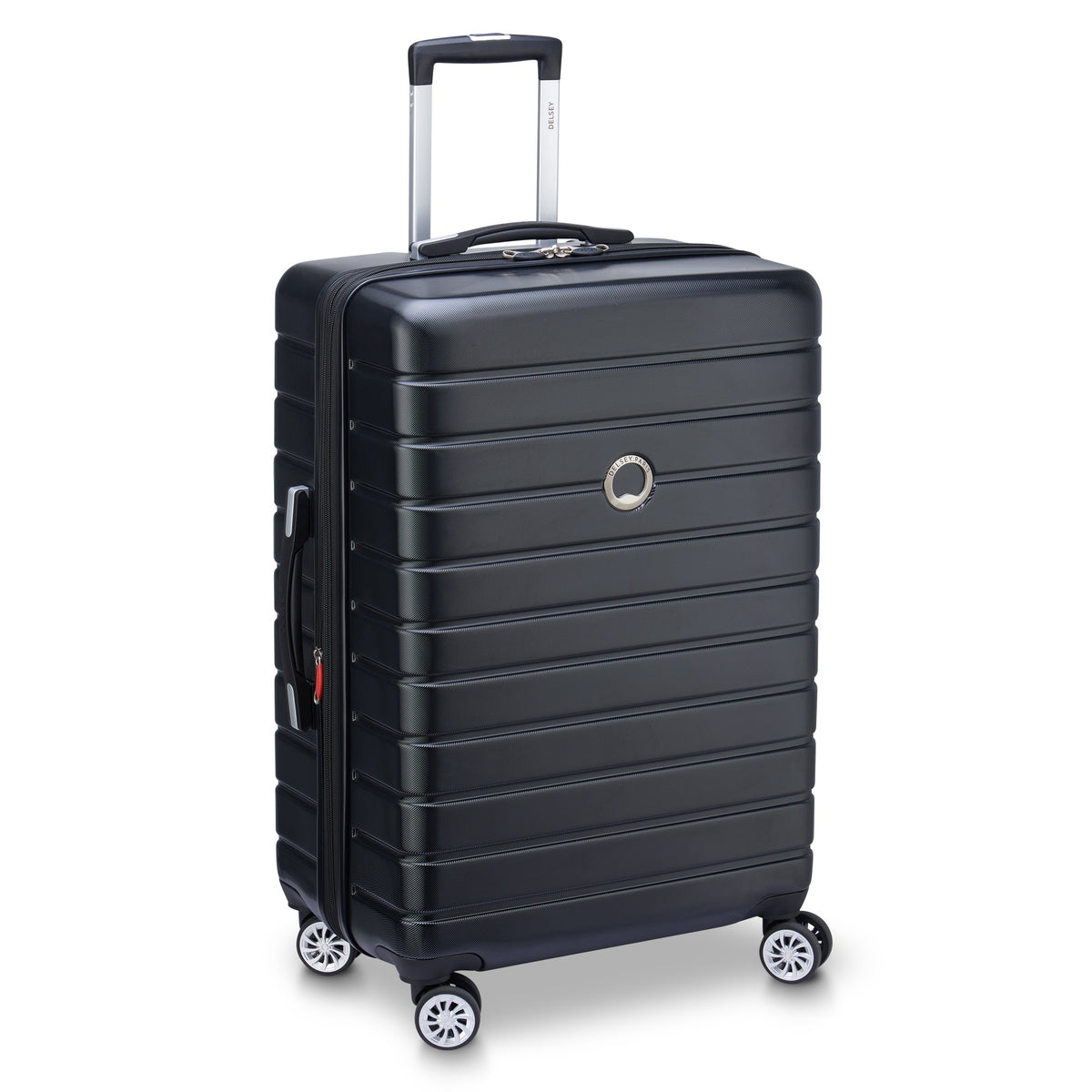 DELSEY Paris Jessica Hardside Expandable Luggage with Spinner Wheels ( Black , Checked-Medium 25-Inch ) Black Checked Medium 25 Inch U4