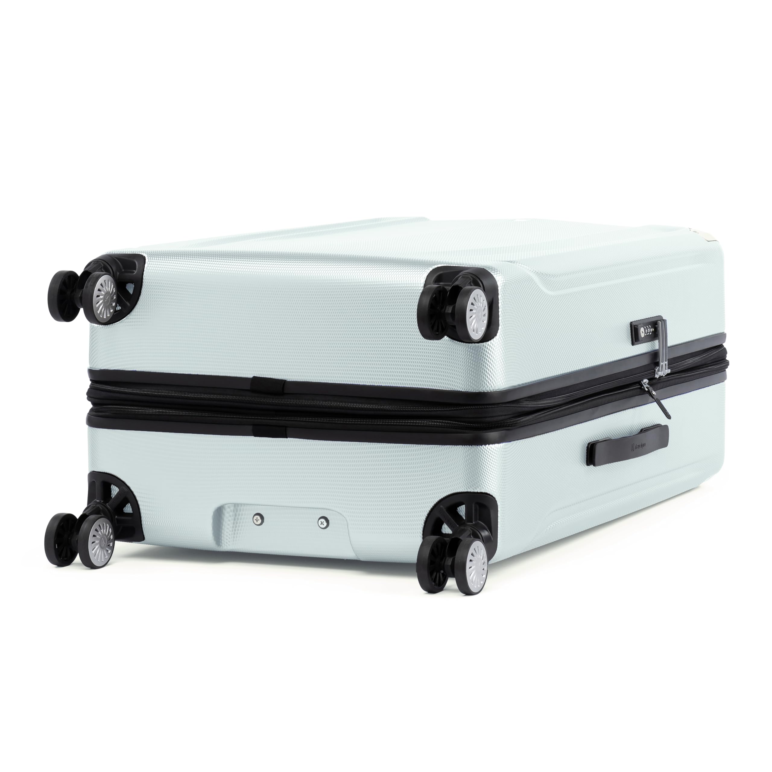 Travelpro Pathways 3 Hardside Expandable Luggage, 8 Spinner Wheels, Lightweight Hard Shell Suitcase ( Cloud Grey , Checked Large 28 Inch ) Cloud Grey Checked Large 28 Inch U1