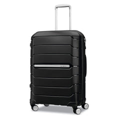 Samsonite Freeform Hardside Expandable with Double Spinner Wheels ( Black , Checked-Medium 24-Inch ) Black Checked Medium 24 Inch U2
