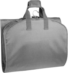 WallyBags 60 Premium Tri-Fold Travel Garment Bag with exterior pocket ( Grey , 60-inch ) Grey 60 Inch U2