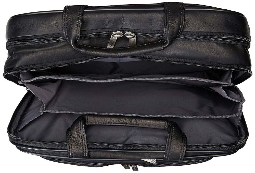 Heritage Colombian 15.6' Double Compartment Top Zip EZ-Scan Computer Portfolio U2