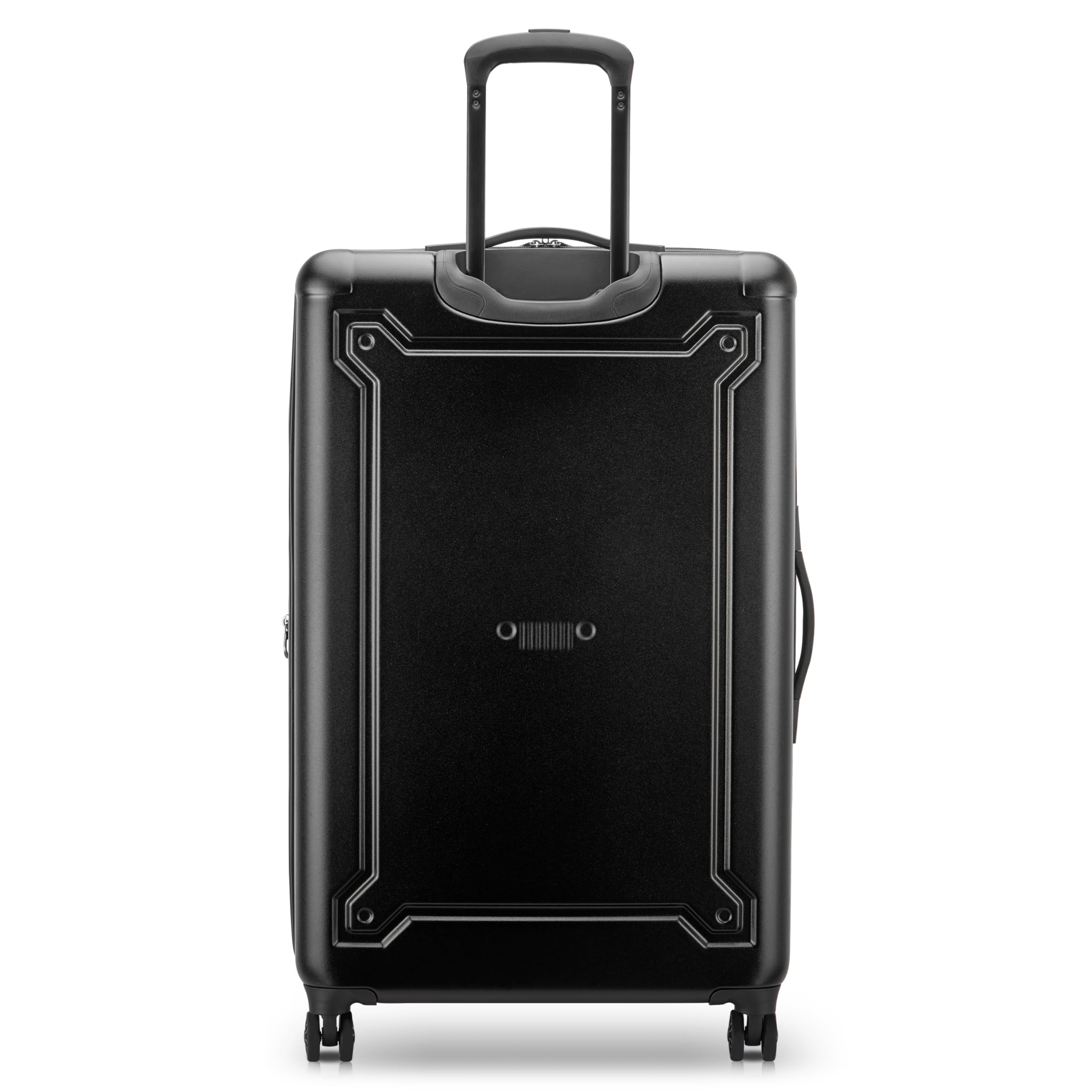Jeep JH004C Hardside Expandable Luggage with Spinner Wheels ( Black , Checked-Large 28 Inch ) Black Checked Large 28 Inch U1