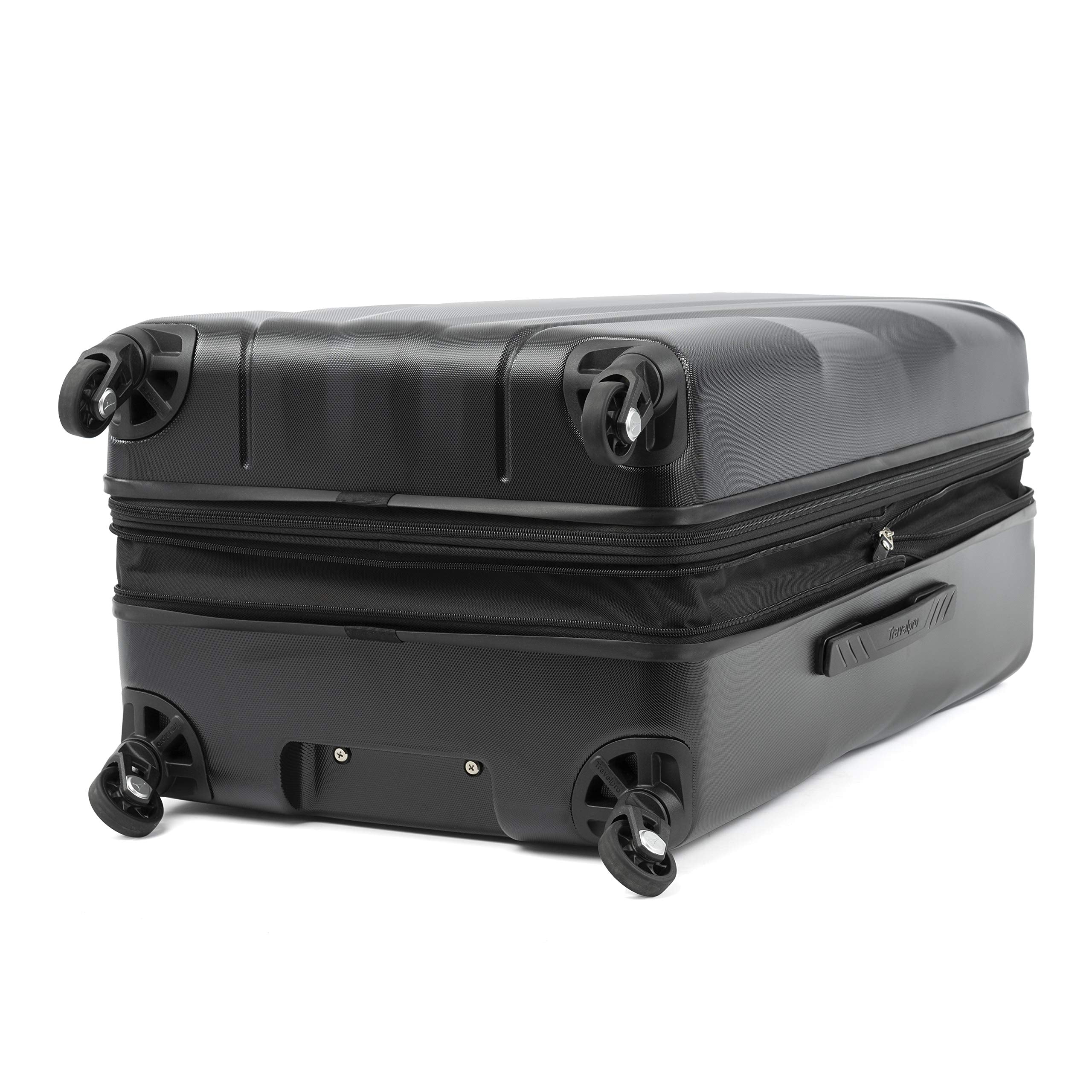 Travelpro Maxlite 5 Hardside Spinner Wheel Luggage ( Black , Checked-Medium 25-Inch ) Black Checked Medium 25 Inch U1