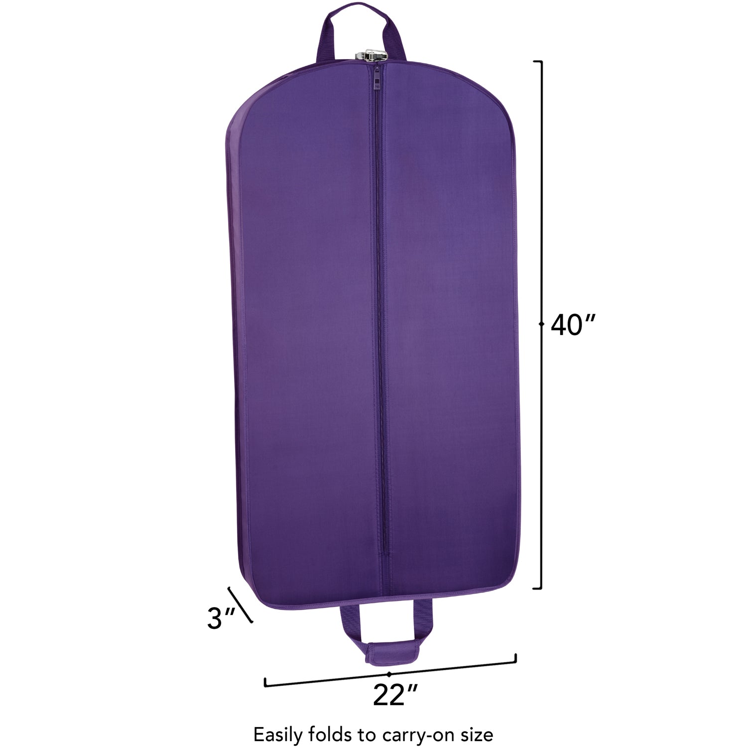 WallyBags 40" Deluxe Travel Garment Bag ( Purple , 40-inch ) Purple 40 Inch U2
