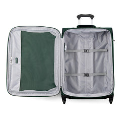 Travelpro Maxlite 5 Softside Expandable Luggage with 4 Spinner Wheels, Lightweight Suitcase, Men and Women ( Green Forest , Checked-Medium 25-Inch ) Green Forest Checked Medium 25 Inch U3