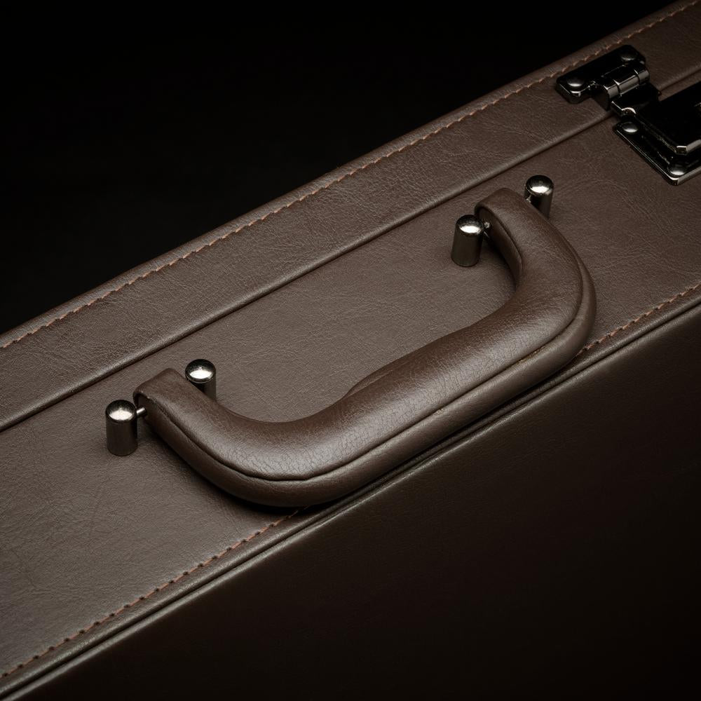 Solo New York Grand Central Attaché Briefcase with Main Compartment, Organizer Section, File Pocket & Dual Combination Locks ( Espresso , One Size ) Espresso One Size U1