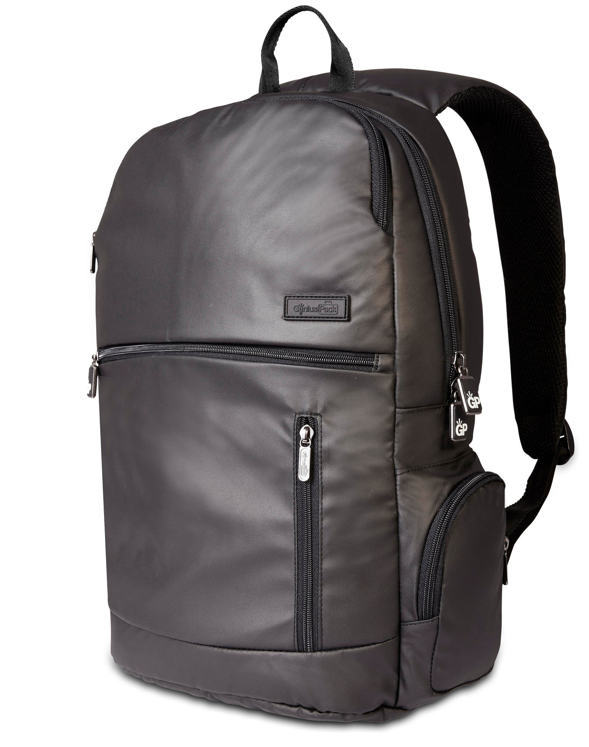 Genius Pack Intelligent Travel Backpack ( Jet Black , One Size ) Jet Black One Size U1