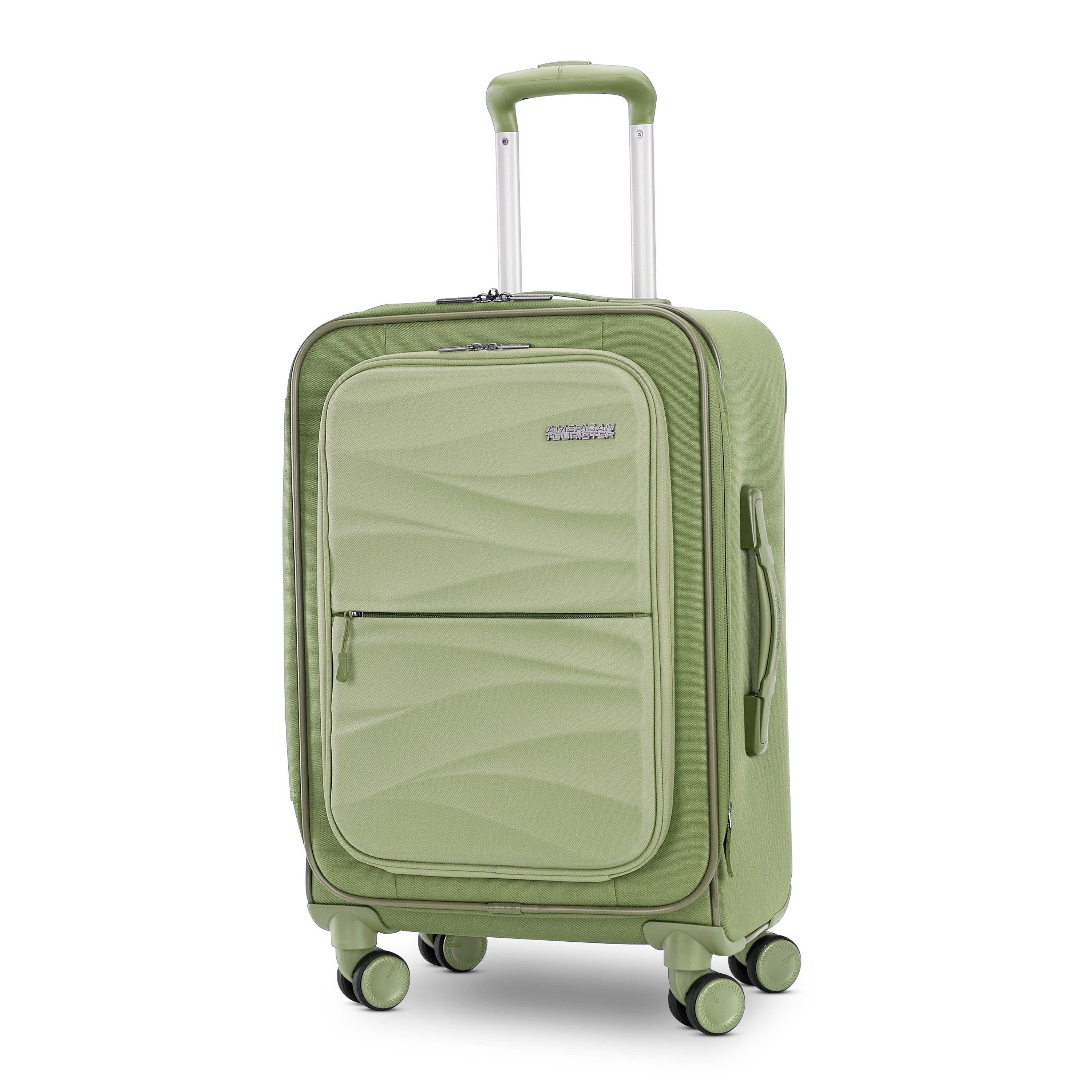 American Tourister Cascade Softside 4 Wheel Spinner, TSA Lock, Lightweight Suitcase, Men and Women ( Sage Green , 3PC Set (20"/24"/28") ) Sage Green 3 PC Set 20 24 28 U3