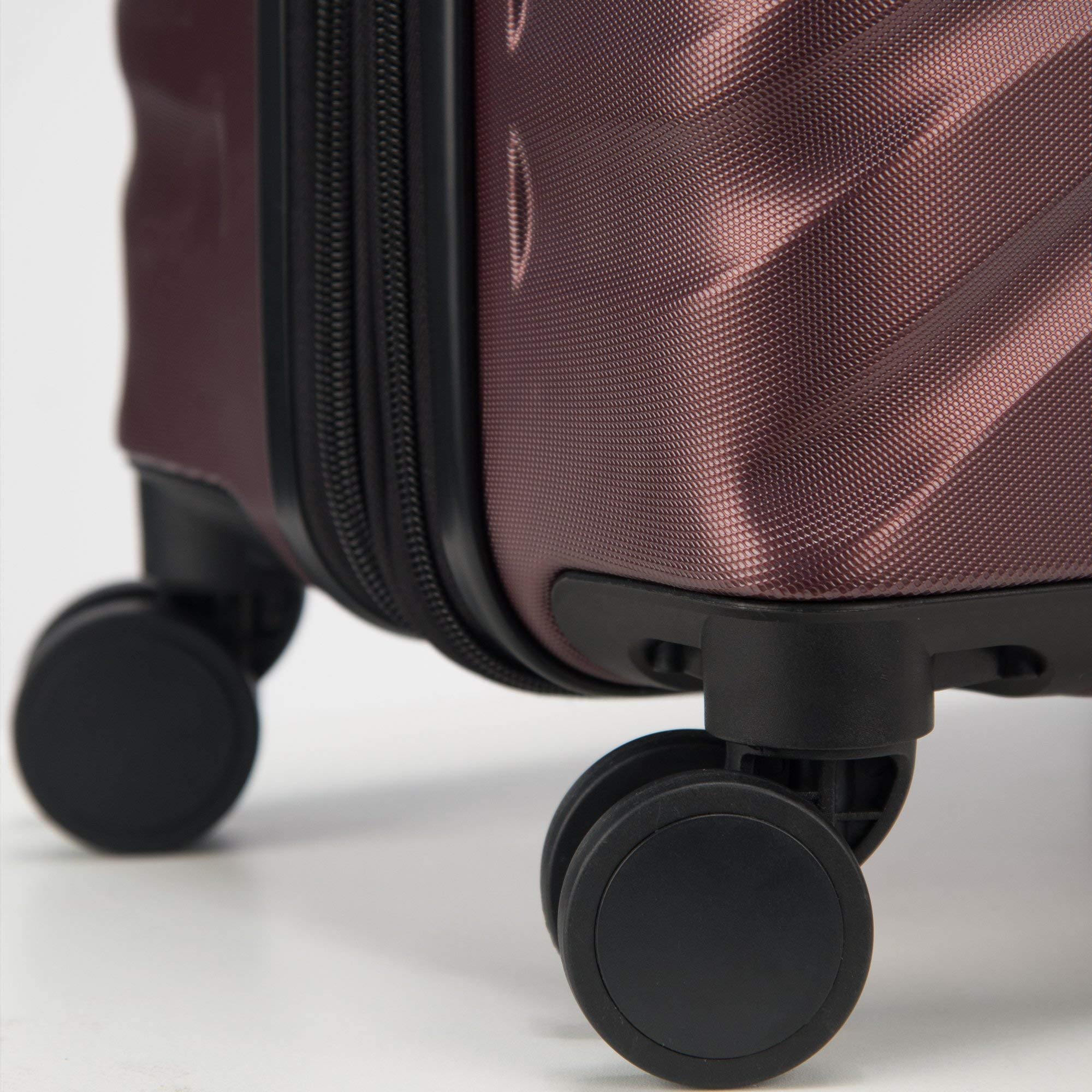 Delsey Alexis Lightweight Luggage, 4-Wheel Spinners Hardshell Suitcase, Expandable with TSA Lock  ( Burgundy , Checked-Large 29-Inch ) Burgundy Checked Large 29 Inch U7