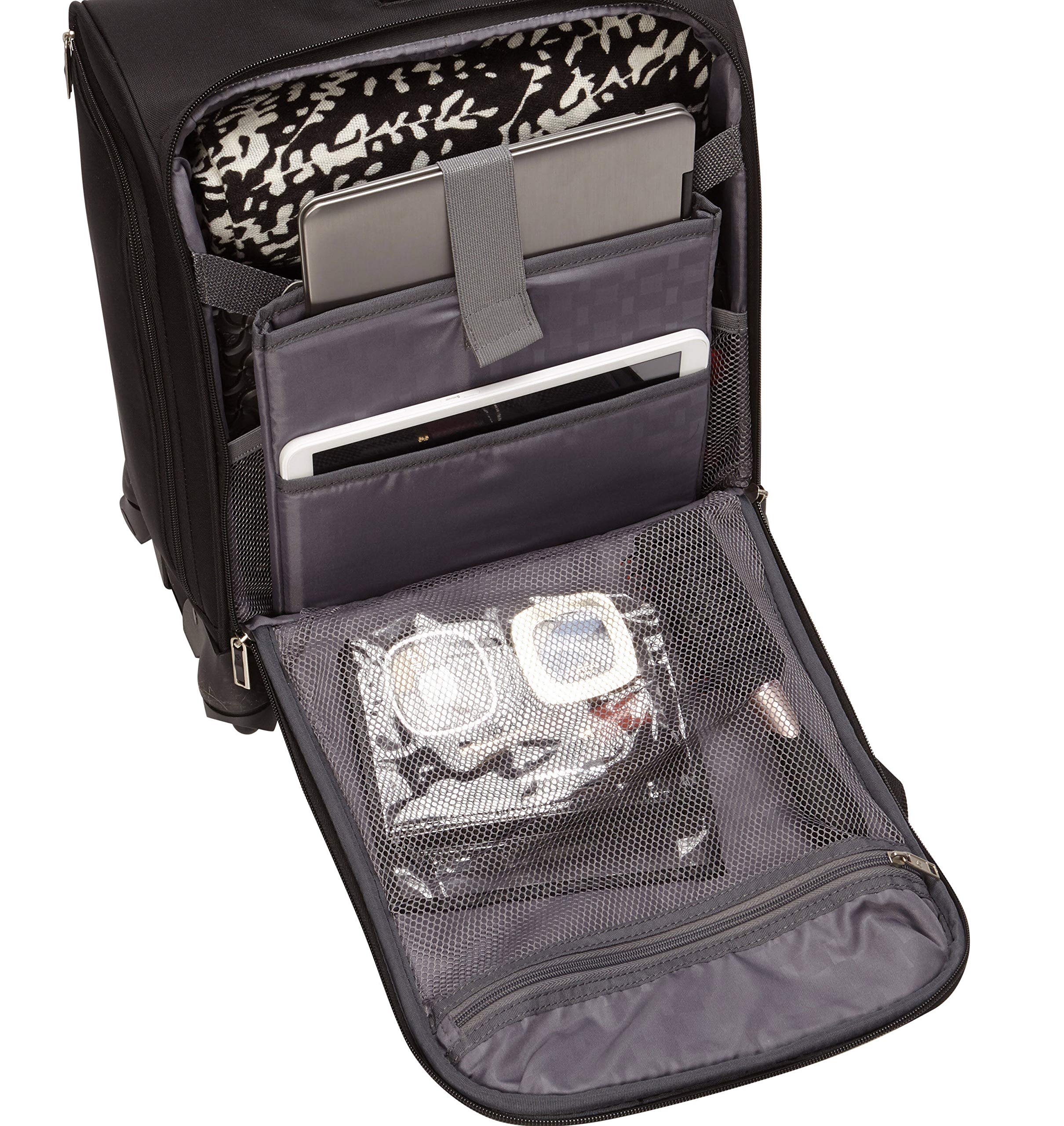 Samsonite Underseat Carry-On Spinner with USB Port ( Jet Black , One Size ) Jet Black One Size U6