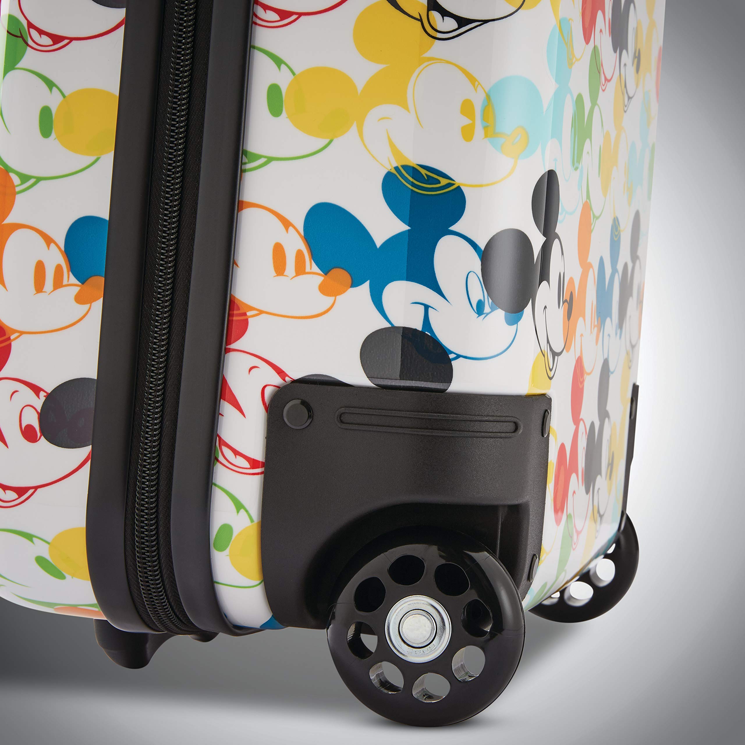 American Tourister Disney Hardside Luggage with Spinner Wheels ( Multicolor/Mickey Mouse 2 , 2-Piece Set (18/21) ) Multicolor/Mickey Mouse 2 2 Piece Set 18 21 U1