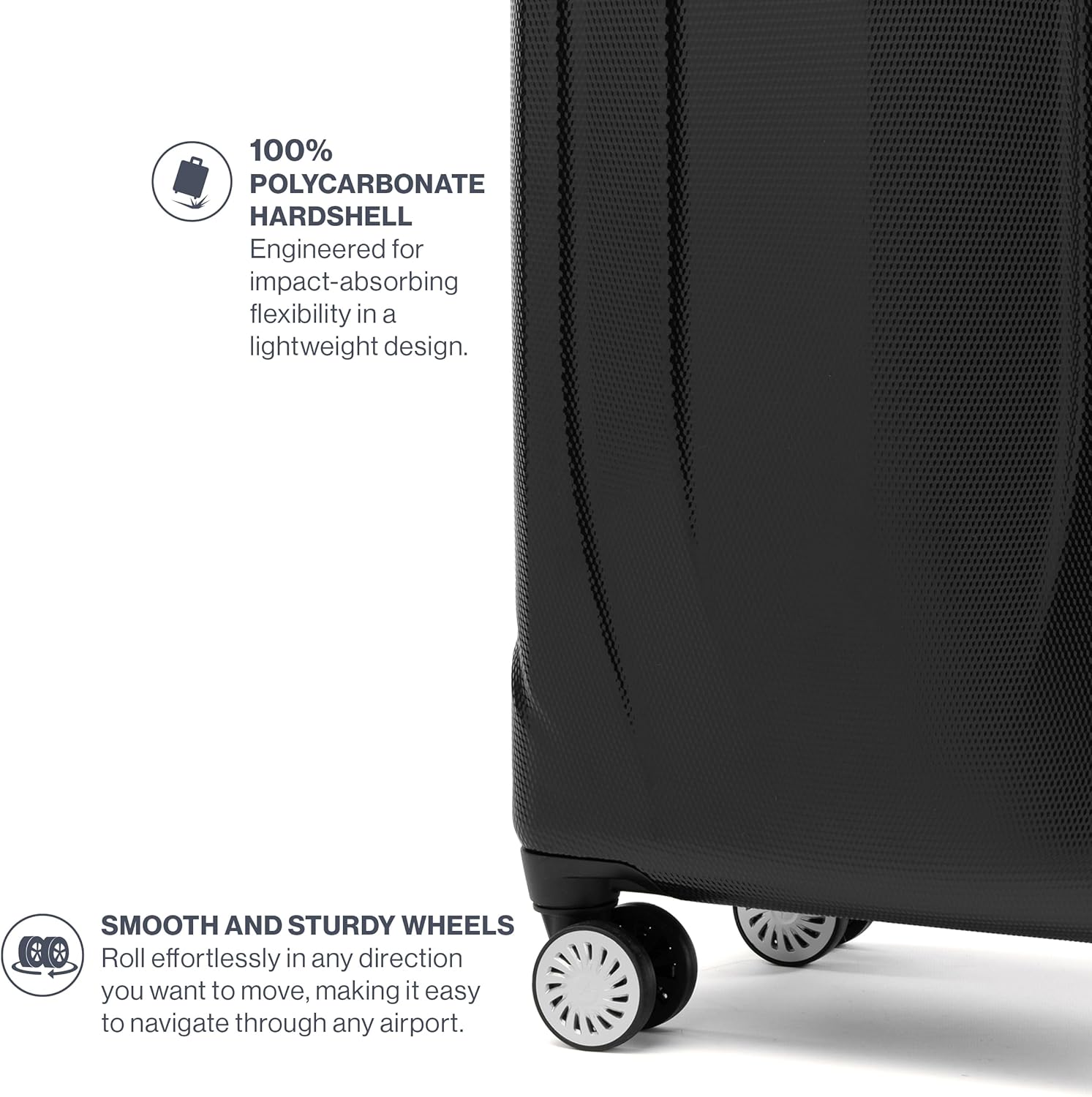 Travelpro Pathways 3 Hardside Expandable Luggage, 8 Spinner Wheels, Lightweight Hard Shell Suitcase ( Black Knight , Carry On 21 Inch ) Black Knight Carry On 21 Inch U15