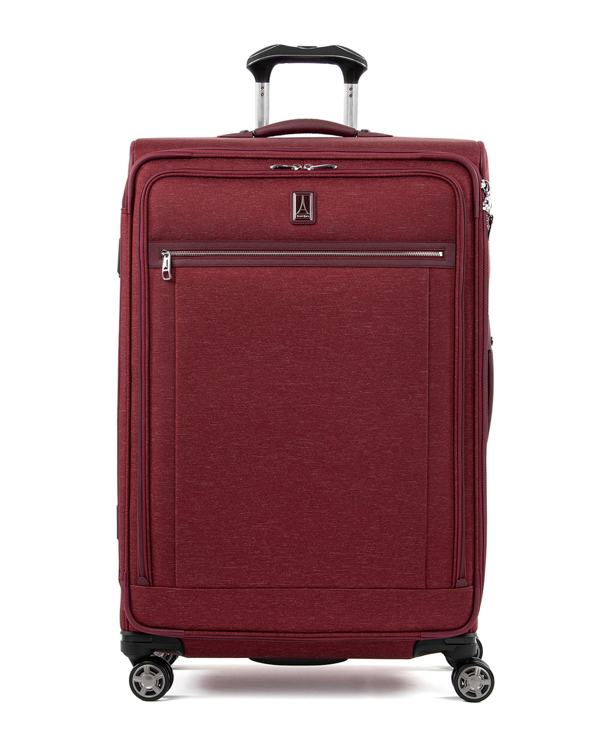 Travelpro Platinum Elite Softside Expandable Checked Luggage, 8 Wheel Spinner Large Suitcase, TSA Lock, Men and Women, Checked Large 29-Inch ( Bordeaux Red , Checked-Large 29-Inch ) Bordeaux Red Checked Large 29 Inch U7