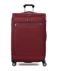 Travelpro Platinum Elite Softside Expandable Checked Luggage, 8 Wheel Spinner Large Suitcase, TSA Lock, Men and Women, Checked Large 29-Inch ( Bordeaux Red , Checked-Large 29-Inch ) Bordeaux Red Checked Large 29 Inch U7