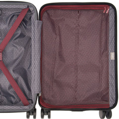 Delsey Alexis Lightweight Luggage Double Wheel Hardshell Suitcases, Expandable Spinner Suitcase U4