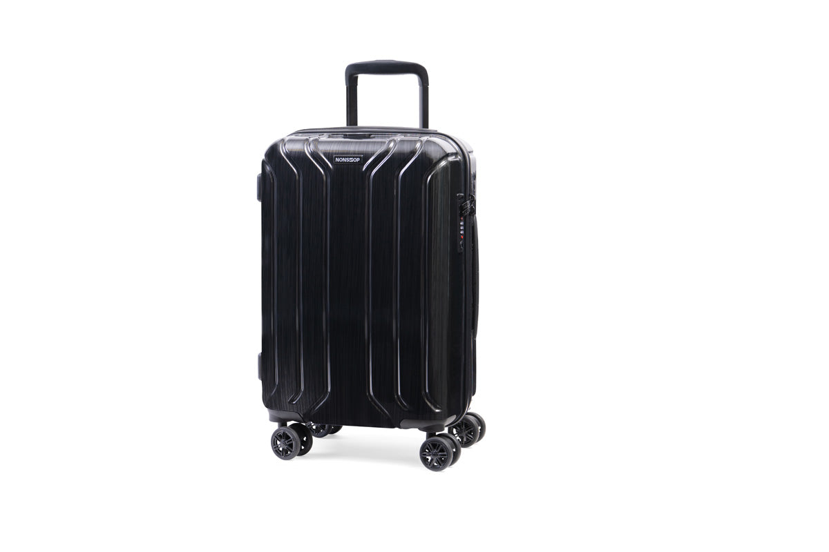 NONSTOP New York Elite Luggage Expandable Lightweight Spinner Wheels hard side shell Travel Suitcase Set, TSA Lock, Double USB Port, 3 packing cubes ( Black , 3-piece Set (20/24/28) ) Black 3 Piece Set 20 24 28 U1