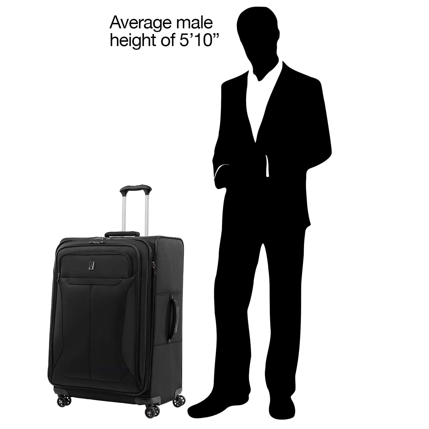 Travelpro Tourlite Softside Expandable Luggage with 4 Spinner Wheels, Lightweight Suitcase, Men and Women U6
