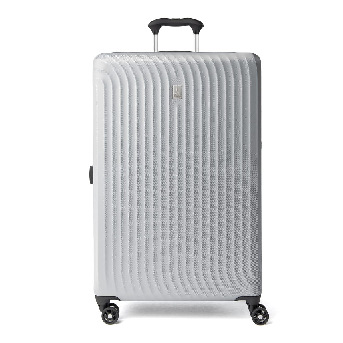 Travelpro Maxlite Air Hardside Expandable Luggage, 8 Spinner Wheels, Lightweight Hard Shell Polycarbonate ( Metallic Silver , Checked-Large 28-Inch ) Metallic Silver Checked Large 28 Inch U5