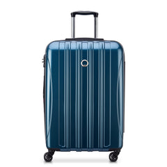 DELSEY Paris Helium Aero Hardside Expandable Luggage with Spinner Wheels ( Teal , Checked-Medium 25 Inch ) Teal Checked Medium 25 Inch U17