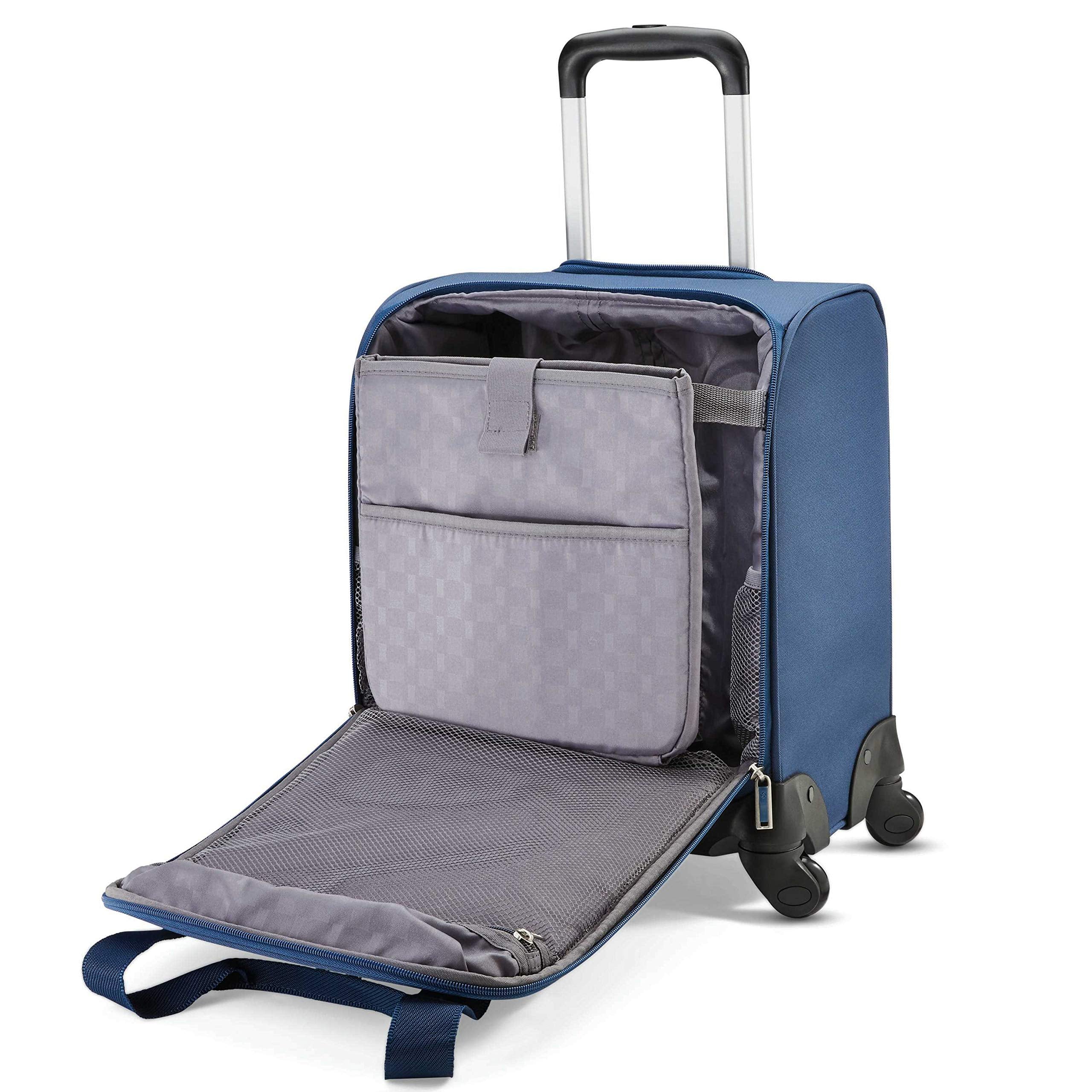 Samsonite Underseat Carry-On Spinner with USB Port ( Ocean , One Size ) Ocean One Size U4