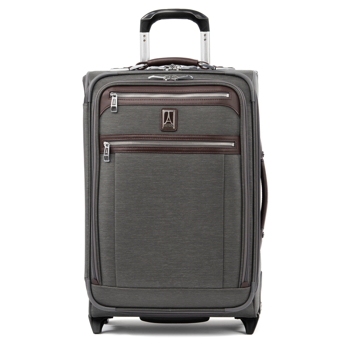 Travelpro Platinum Elite Softside Expandable Luggage, 2 Wheel Upright Suitcase, USB Port, Men and Women ( Vintage Grey , Carry-On 22-Inch ) Vintage Grey Carry On 22 Inch U14