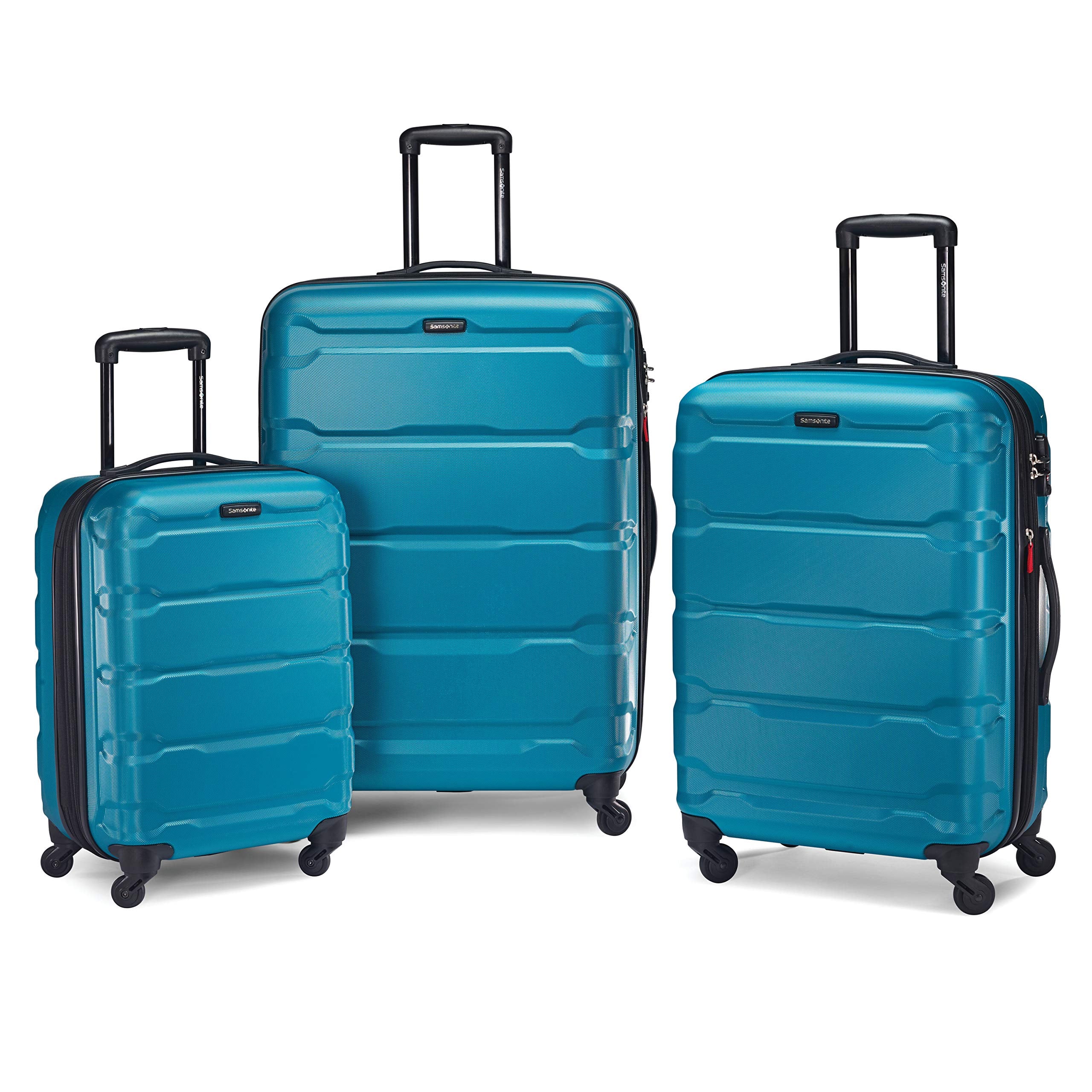 Samsonite Omni Checked-Large 28-Inch PC Hardside Expandable Luggage with Spinner Wheels ( Caribbean Blue , Checked-Large 28-Inch ) Caribbean Blue Checked Large 28 Inch U35