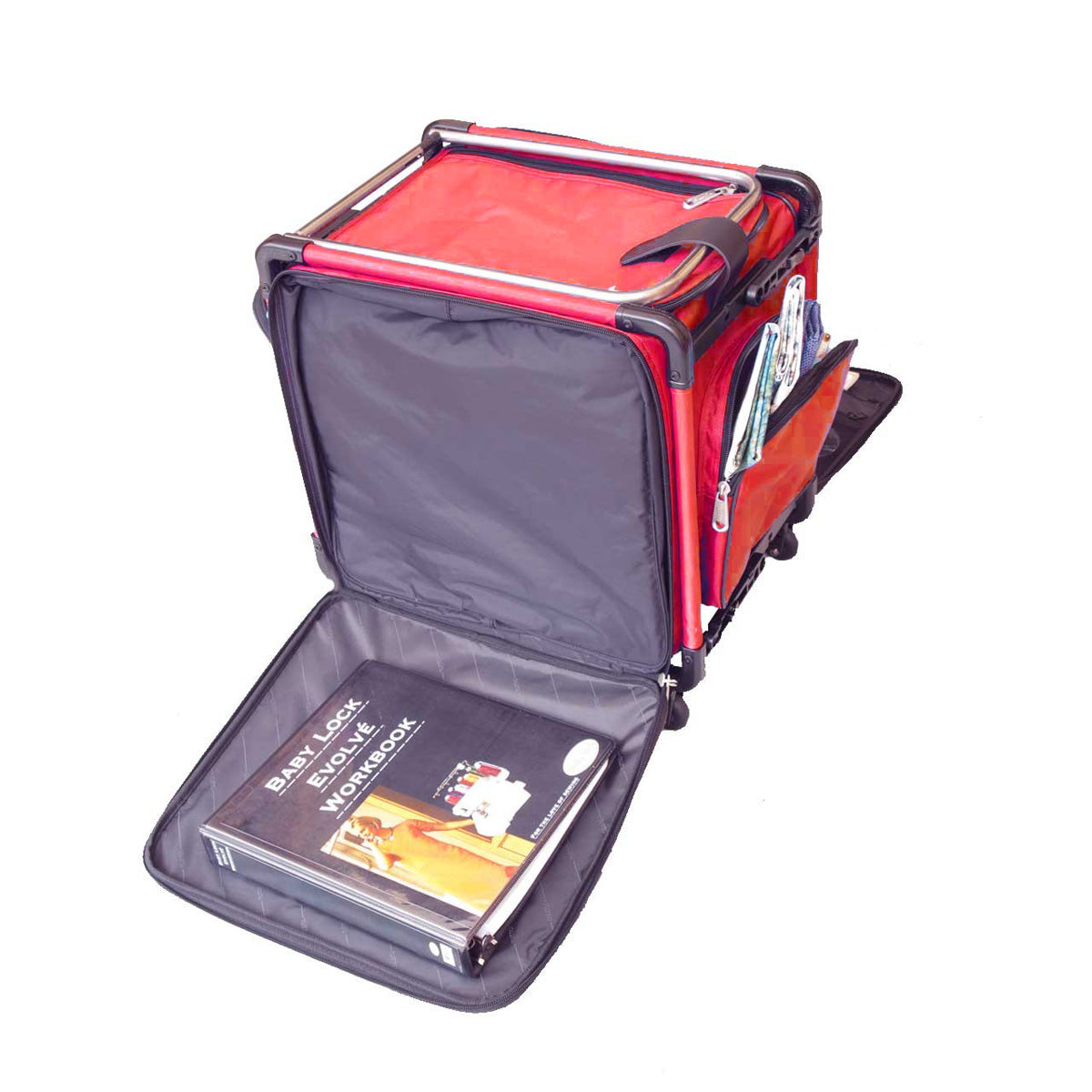 Tutto Serger Tote on Wheels Cherry Red 20 U2