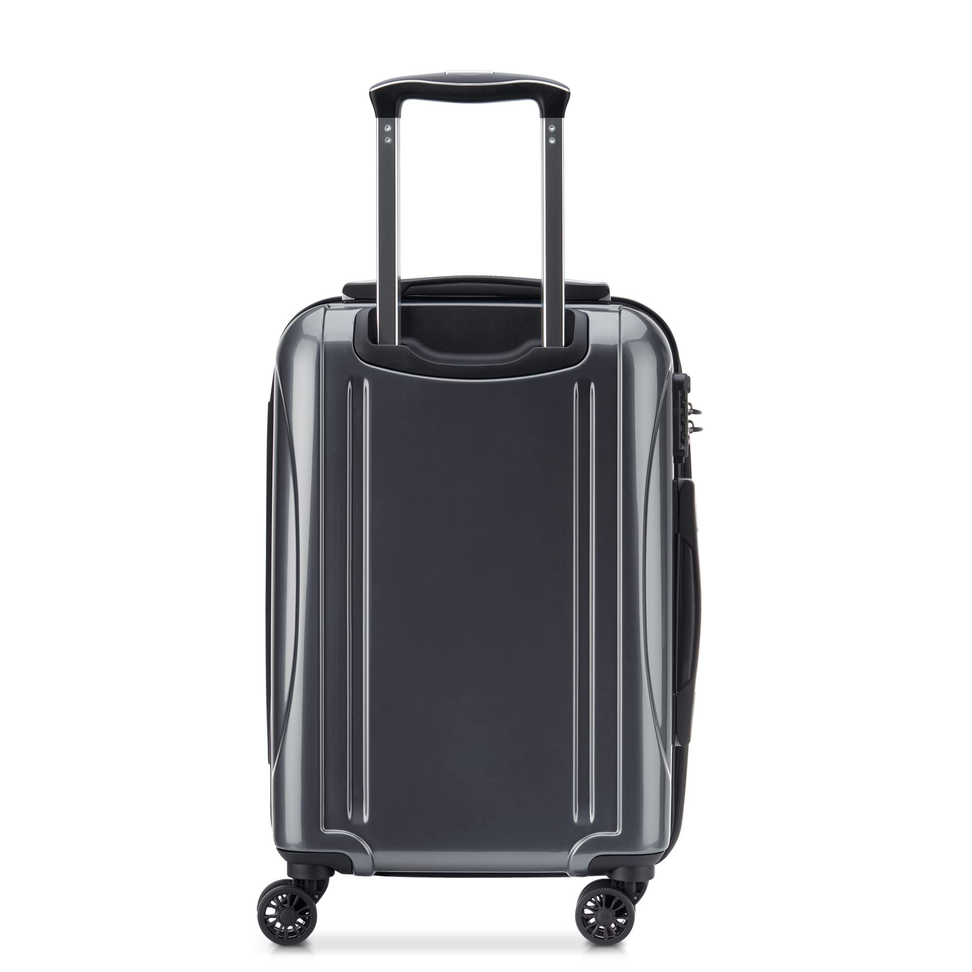 DELSEY Paris Helium Aero Hardside Expandable Luggage with Spinner Wheels ( Titanium , Carry-On 19 Inch ) Titanium Carry On 19 Inch U2