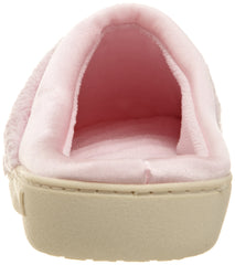 Isotoner Women's Microterry PillowStep Satin Cuff Clog Slippers ( Peony , 5.5-6 ) Peony 5 5 6 U1