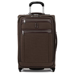 Travelpro Platinum Elite Softside Expandable Luggage, 2 Wheel Upright Suitcase, USB Port, Men and Women ( Rich Espresso , Carry-On 22-Inch ) Rich Espresso Carry On 22 Inch U2