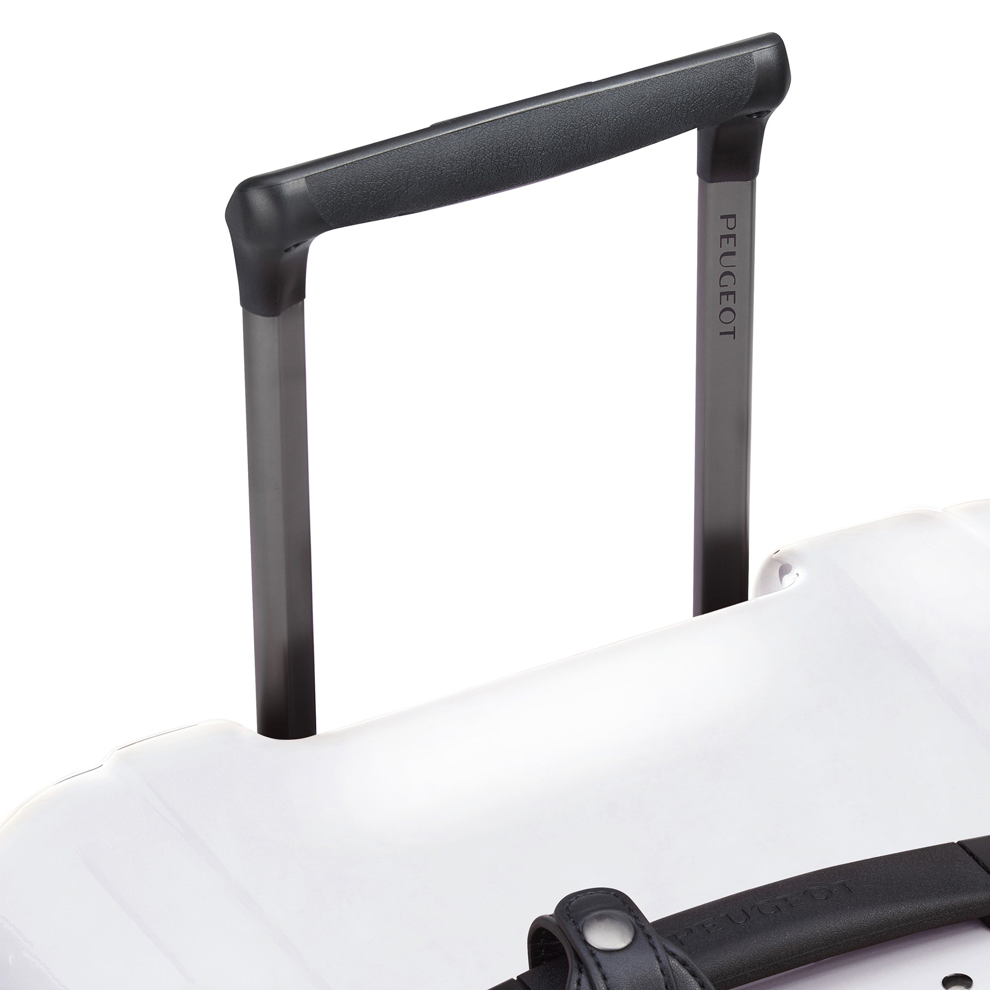 PEUGEOT Voyages Hardside Luggage with Spinner Wheels ( Glossy White , 29 Inch Trunk ) Glossy White 29 Inch Trunk U1