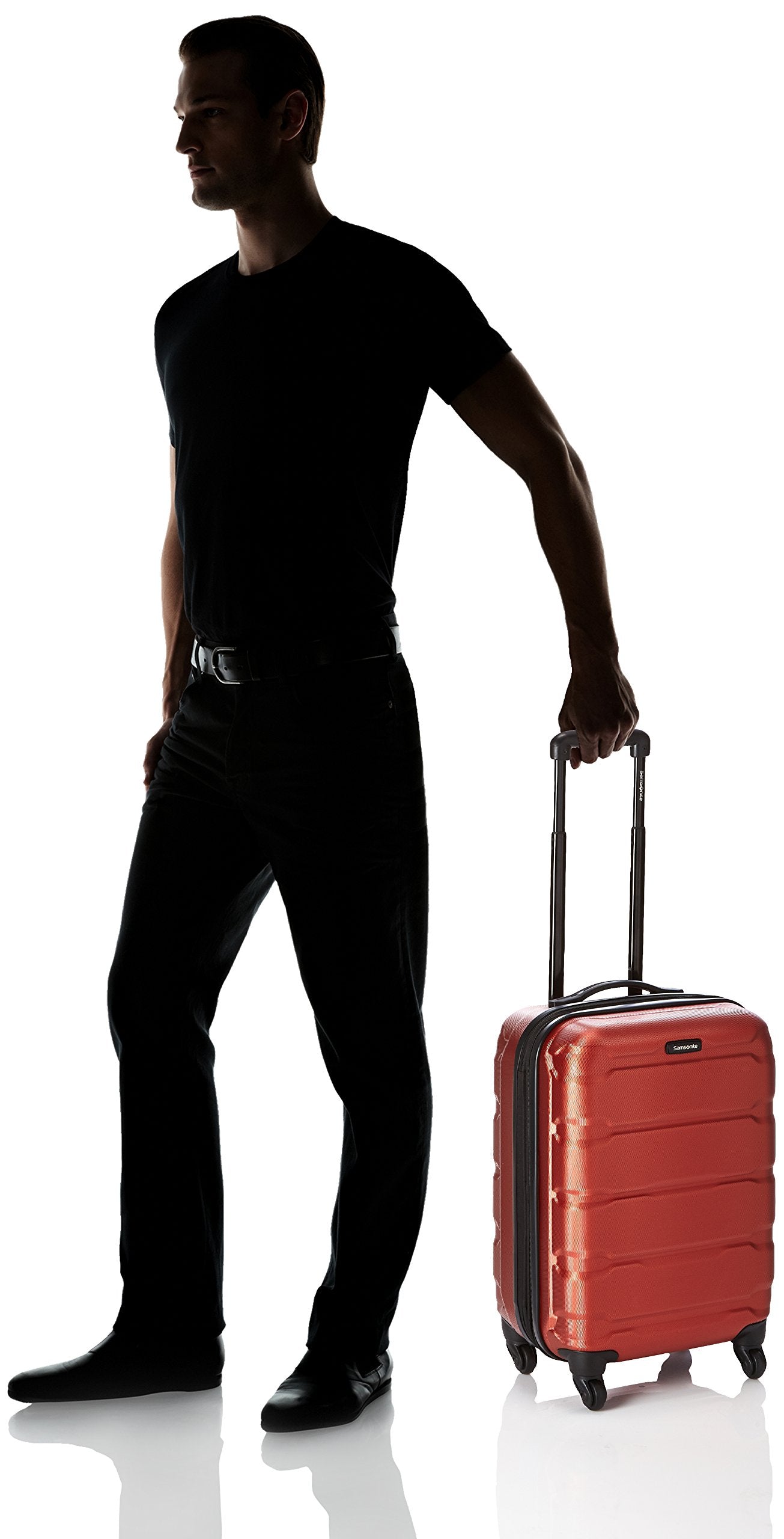 Samsonite Omni Pc Hardside Expandable Luggage with Spinner Wheels ( Burnt Orange , Carry-On 20-Inch ) Burnt Orange Carry On 20 Inch U1