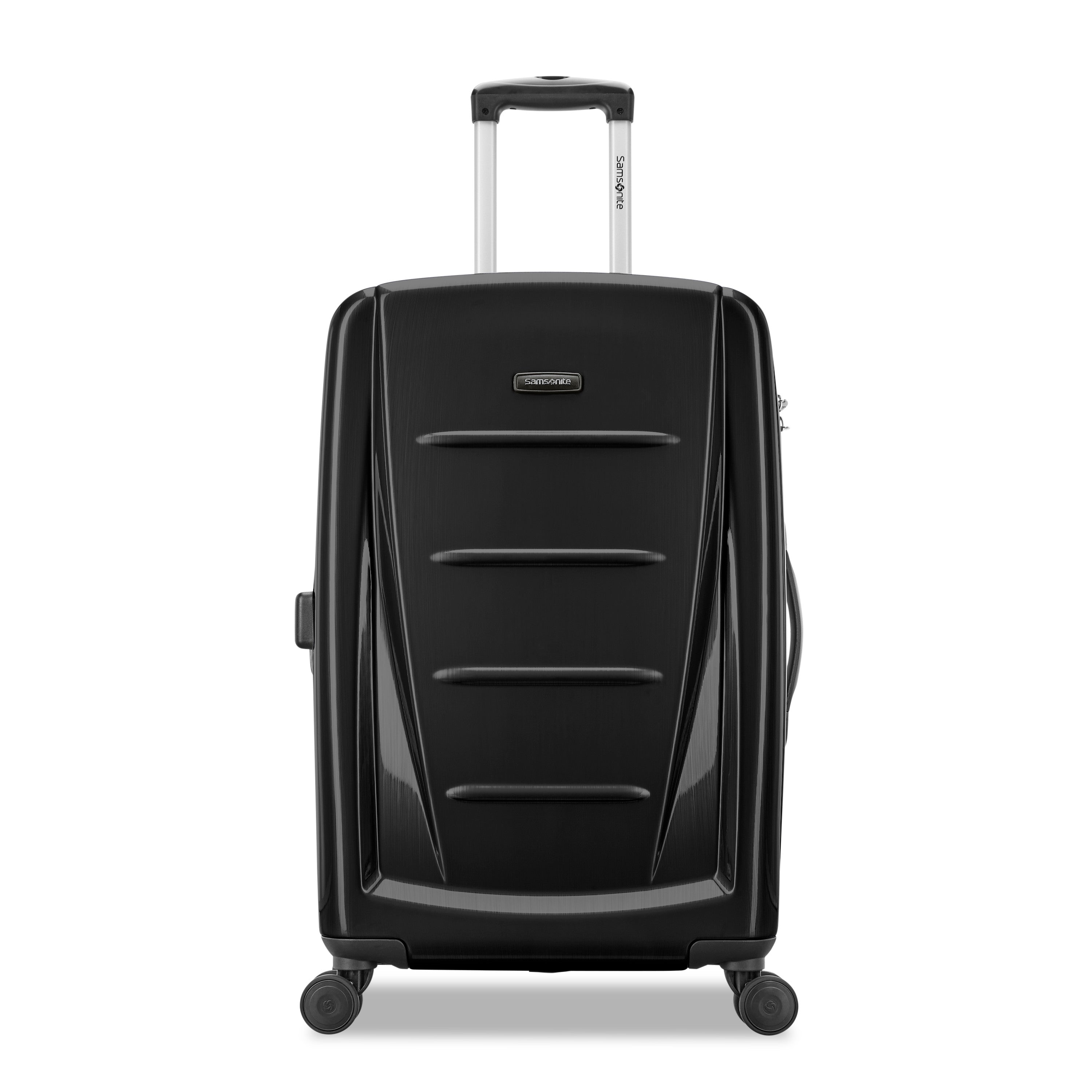 Samsonite Winfield 2 Checked-Medium 24-Inch Hardside Expandable Luggage with Spinner Wheels ( Brushed Anthracite , Checked-Medium 24-Inch ) Brushed Anthracite Checked Medium 24 Inch U14