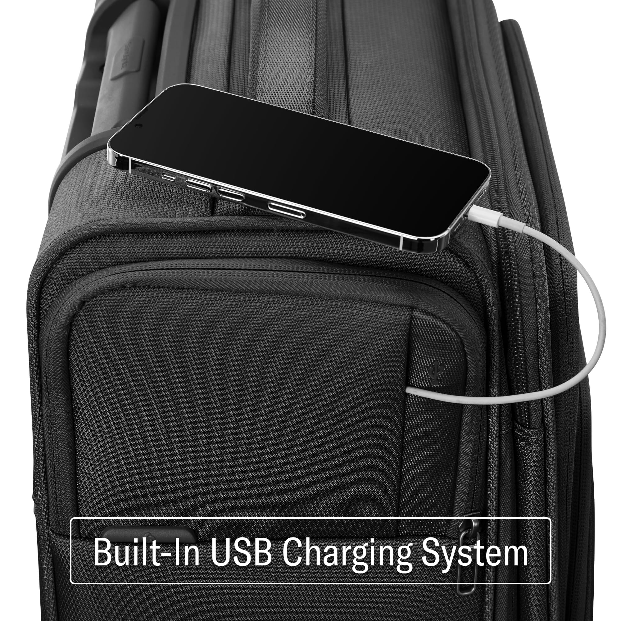 Samsonite UpLIFT Lightweight Softside Expandable Luggage ( Black , Large Checked ) Black Large Checked U5
