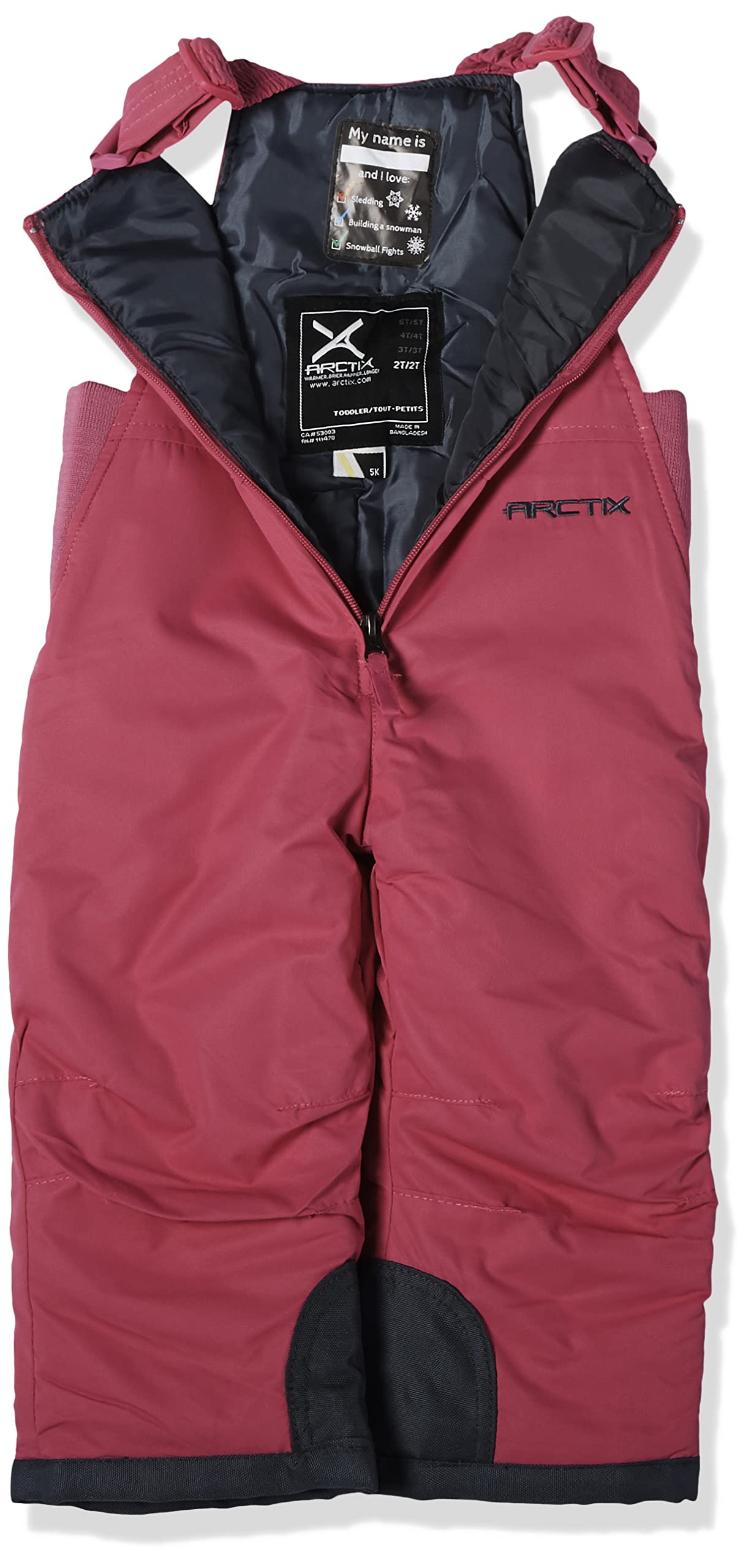 Arctix Infant Chest High Bib Overalls Fuchsia 12 Months U1