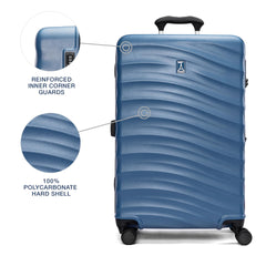 Travelpro Maxlite Air V2 Hardside Expandable Luggage, 8 Spinner Wheels, Lightweight Hard Shell Suitcase, TSA lock ( Ensign Blue , Checked Medium 25-Inch ) Ensign Blue Checked Medium 25 Inch U4