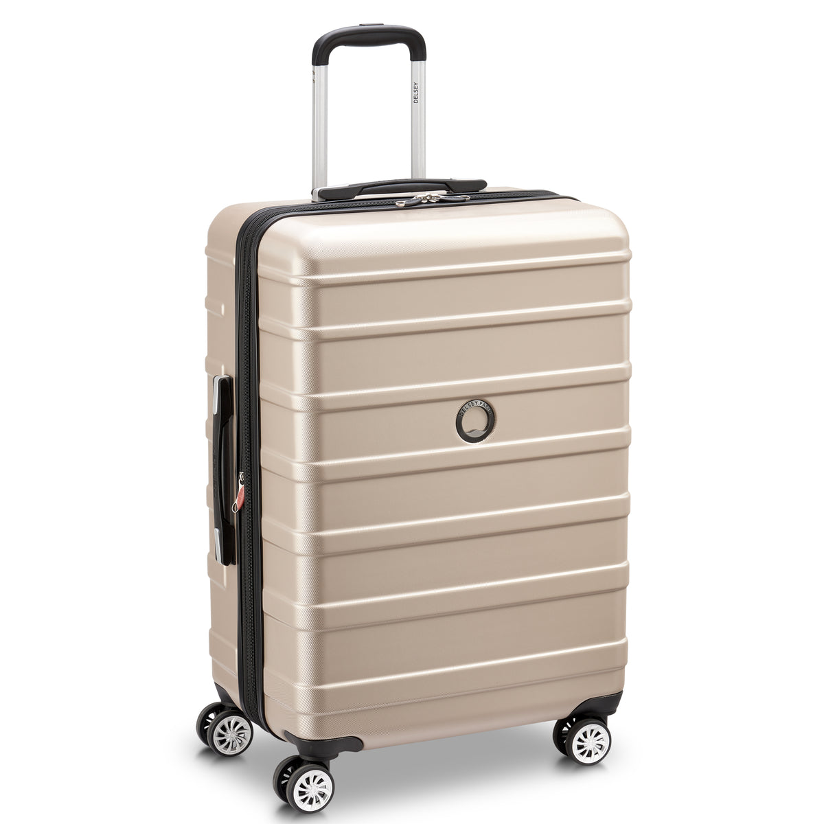 DELSEY Paris Margot Hardside Spinner Luggage Collection ( Gold , Checked Medium 24 Inch ) Gold Checked Medium 24 Inch U3