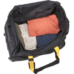 A.SAKS Luggage Lightweight Rolling Trolley Duffel with Wheels ( Black , One Size ) Black One Size U31