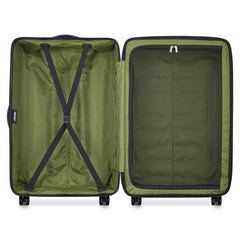 Jeep JH004C Hardside Expandable Luggage with Spinner Wheels ( Avocado , Checked-Large 28 Inch ) Avocado Checked Large 28 Inch U2