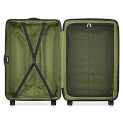Jeep JH004C Hardside Expandable Luggage with Spinner Wheels ( Avocado , Checked-Large 28 Inch ) Avocado Checked Large 28 Inch U1