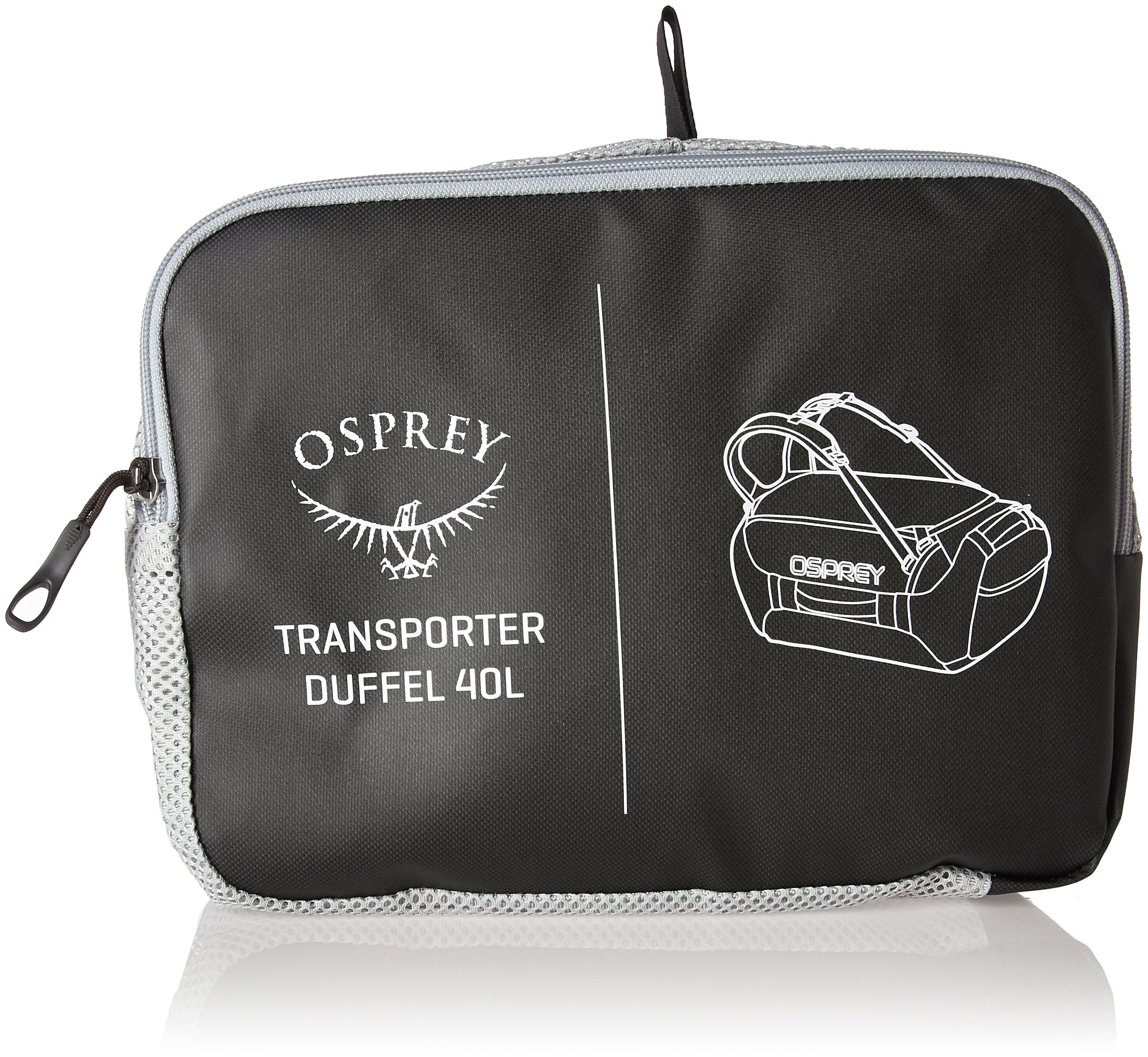 Osprey Packs Transporter Travel Duffel Bag 40L ( Black , 40L ) Black 40 L U1
