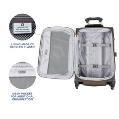 Travelpro Maxlite 5 Softside Expandable Luggage with 4 Spinner Wheels, Lightweight Suitcase, Men and Women Mocha Carry On 21 Inch U19