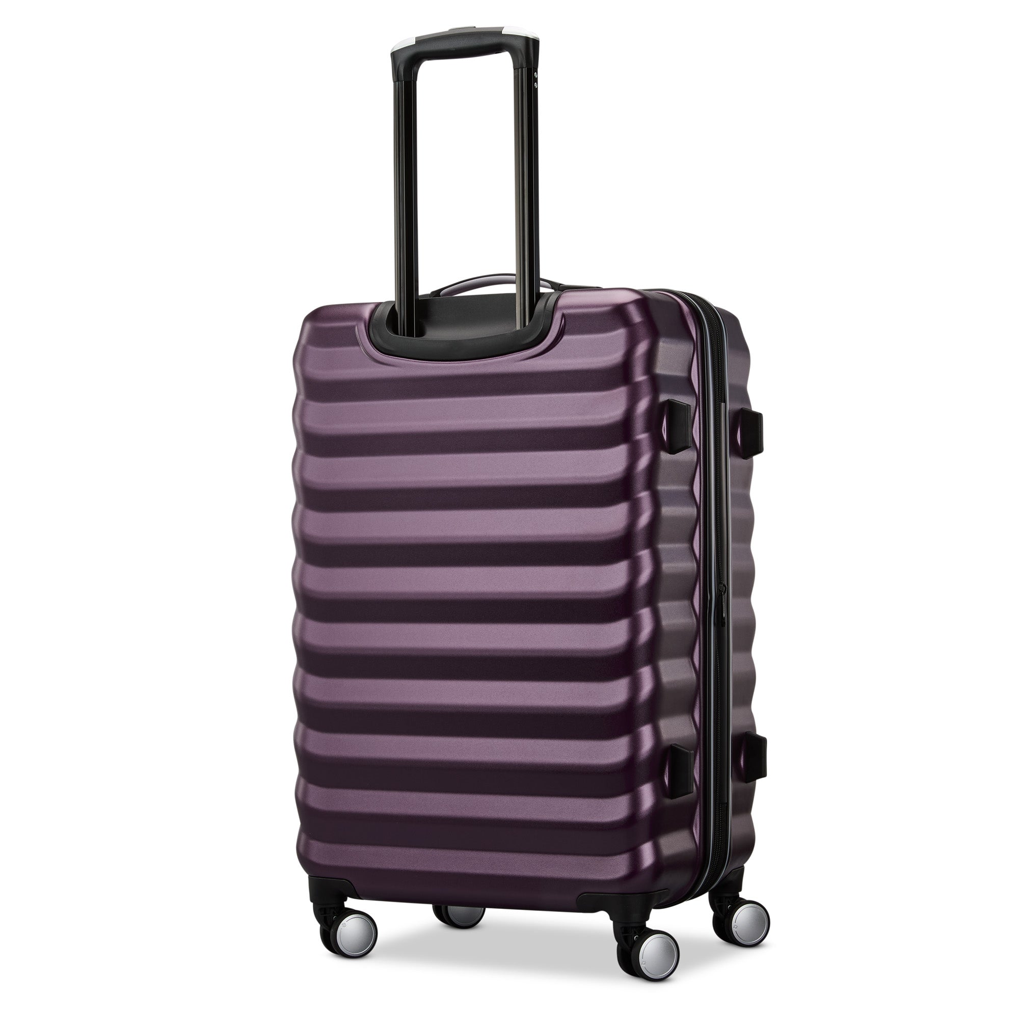 Samsonite Hard-Sided 24-Inch Lightweight Checked Medium Expandable Element Suitcase: Durable, 360 Spinner Wheels, Adjustable Telescopic Handle, TSA-Approved Lock ( Dusk Purple , 24-Inch Checked-Medium ) Dusk Purple 24 Inch Checked Medium U1