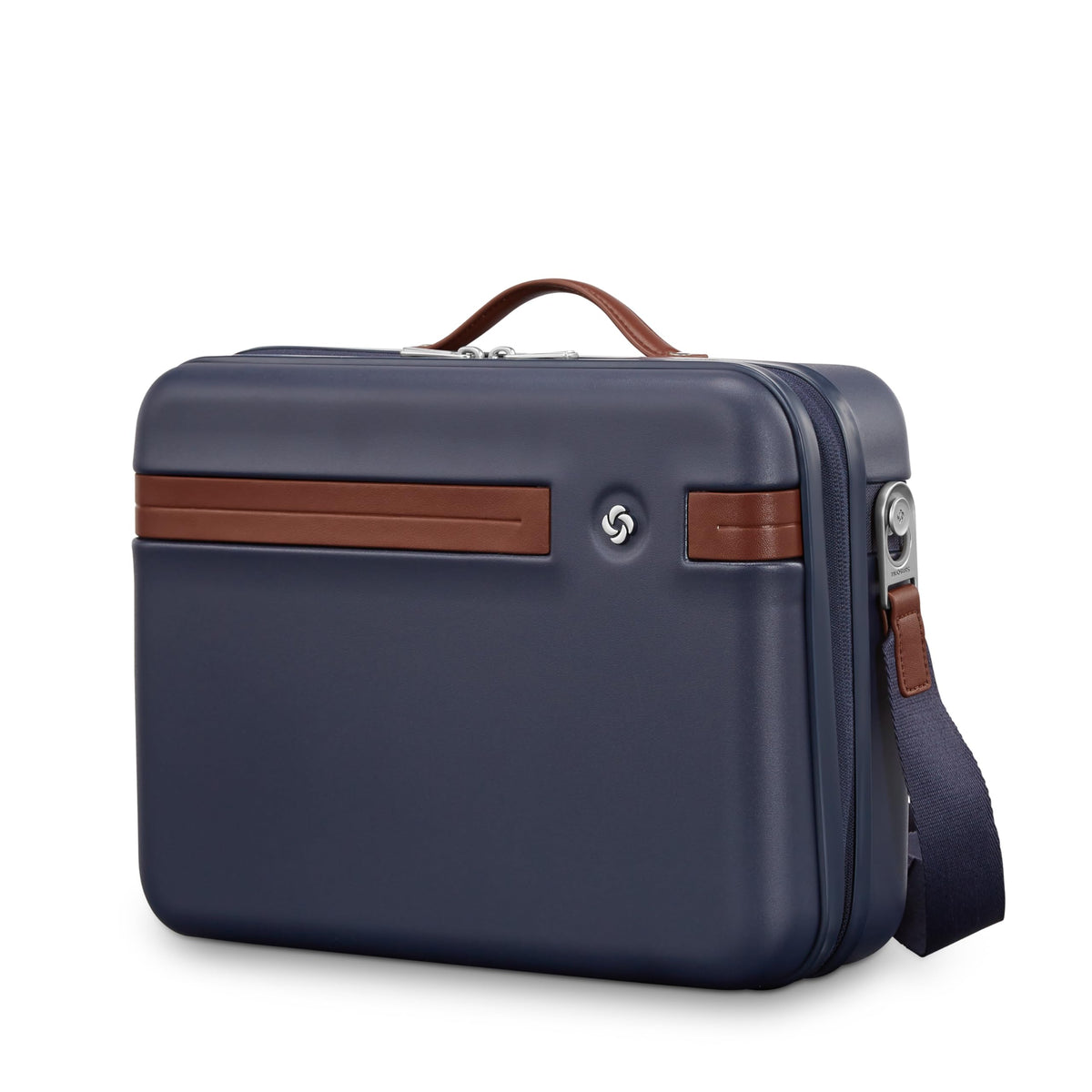 Samsonite Virtuosa Hardside Train Case, Crossbody Travel Makeup Case with Removable Strap ( Navy , One Size ) Navy One Size U1