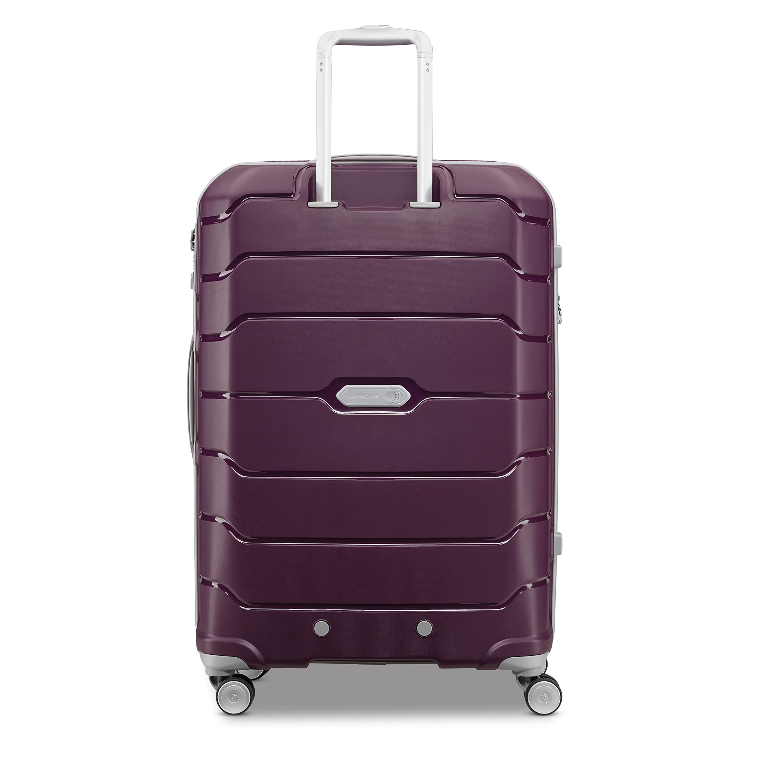 Samsonite Freeform Hardside Expandable with Double Spinner Wheels ( Amethyst Purple , Checked-Large 28-Inch ) Amethyst Purple Checked Large 28 Inch U13